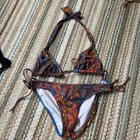 paisley bikini set